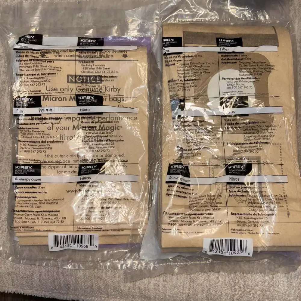 12 Genuine Kirby Micron Magic Vacuum Bags New Sealed Lot 3-Pack 9-Pack G4 G5 G6